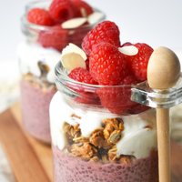 chia seed pudding with collagen